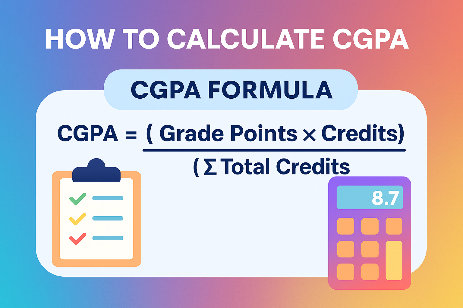 How to Calculate CGPA